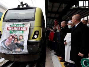 Afganistan’a 750 ton malzeme taşıyan ‘İyilik Treni’ Ankara’dan yola çıktı