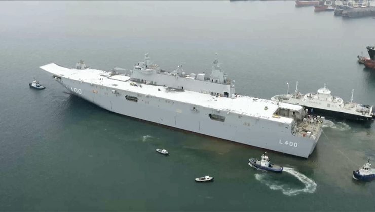 Türkiye’nin en büyük askeri gemisi TCG Anadolu göreve hazırlanıyor